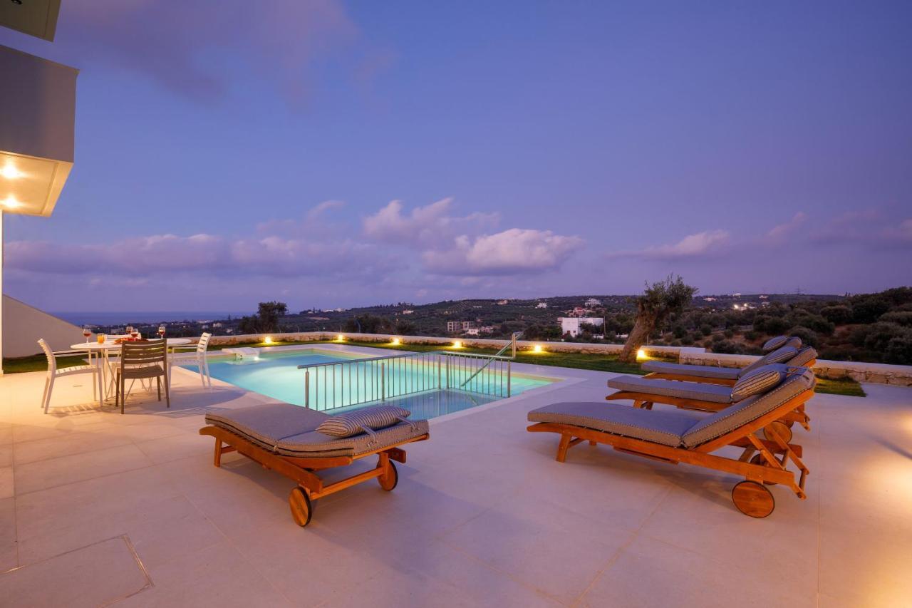 Apartment Tilio - New Apartment With Private Pool 1400M From The Beach Rethymno Exterior foto